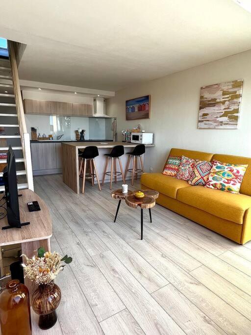 Apartamento Duplex Cosy Avec Vue Mer Cucq Exterior foto